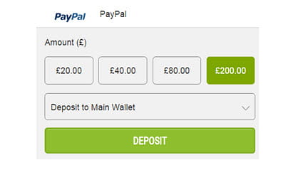 Choose PayPal as Your Deposit Method