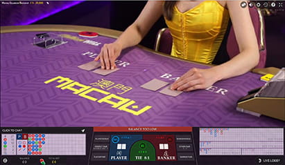 Macau Baccarat Squeeze at William Hill Casino