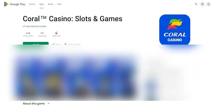 The same on Google Play, because the two stores routinely disagree about the same operator.